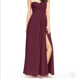 Azazie Arabella Cabernet dress size A2 not altered
